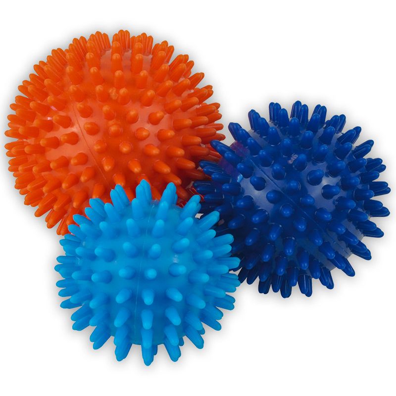 Muscle Rehab Foot Massage Ball Trigger Point Ball Spiky Massage Ball Blue Workout Plantar Fasciitis Ball Massager Physical Therapy Deep Tissue Myofascial Release Massage Tools for Yoga 