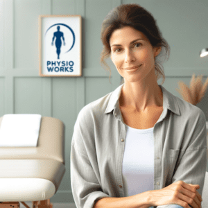Woman rejuvenated post-massage at Physio Works clinic