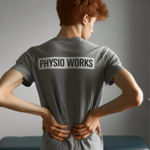 Physiotherapist-treating-pulled-back-muscle