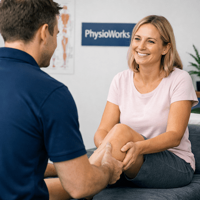 Person moving their legs at night due to restless legs syndrome symptoms