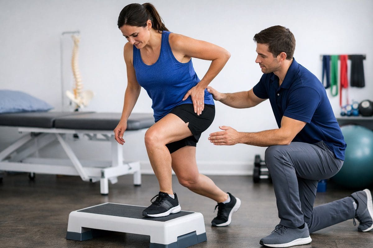 GTPS Single-Leg Outer Hip Pain Test Greater trochanteric pain syndrome single-leg test for outer hip pain