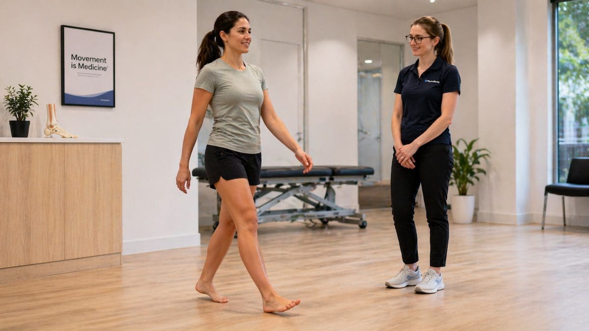 Foot pain recovery with smooth walking gait retraining