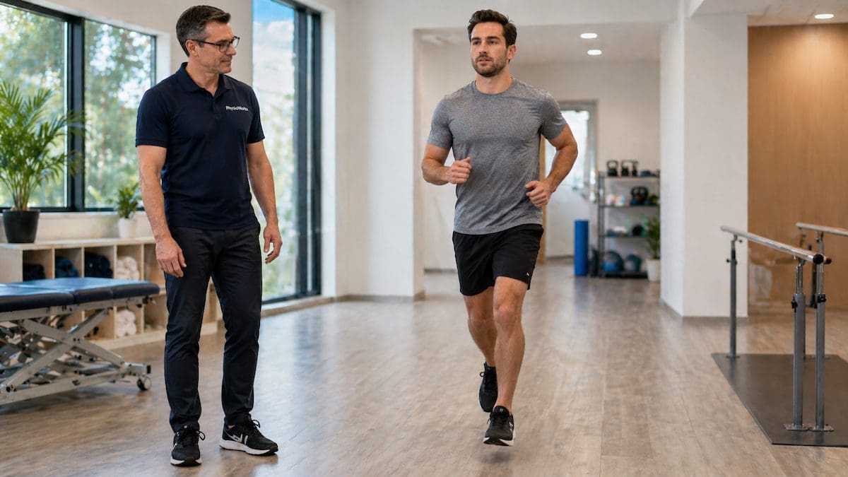 Ligament tear return to running after rehabilitation with controlled stride