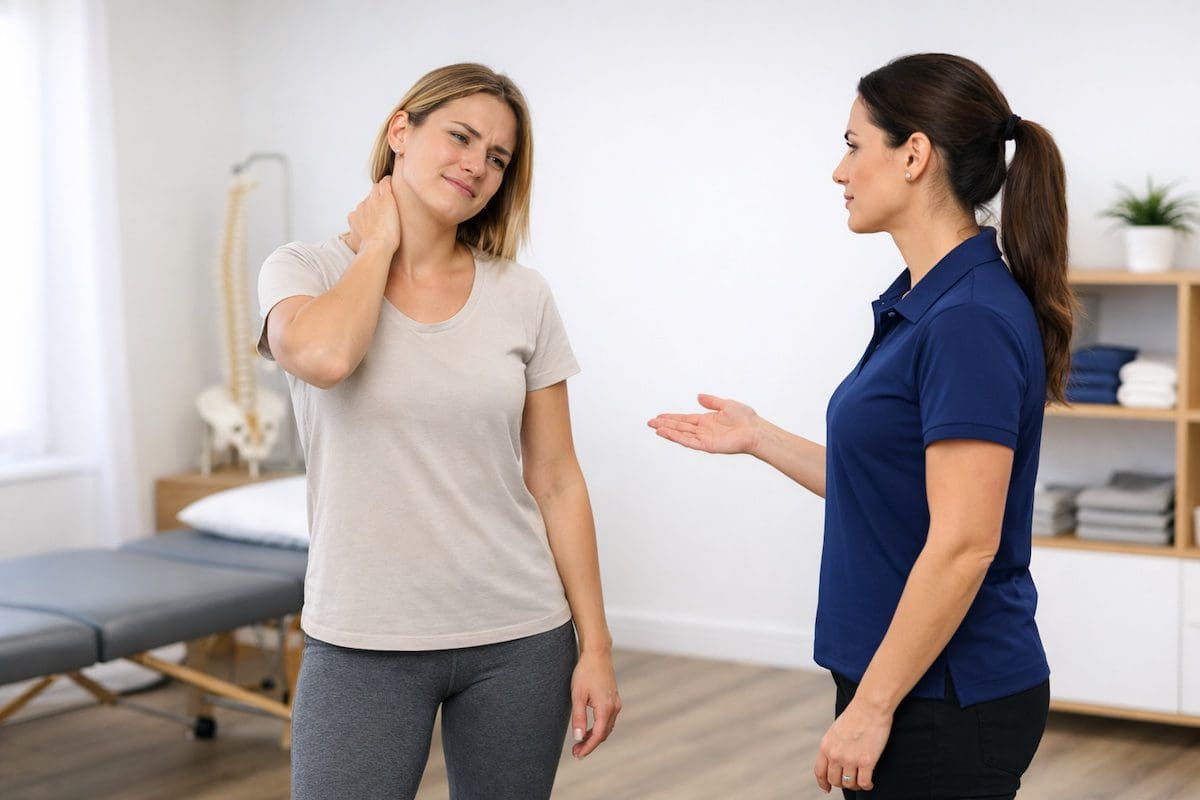 Neck pain without injury physiotherapy assessment during cervical movement testing
