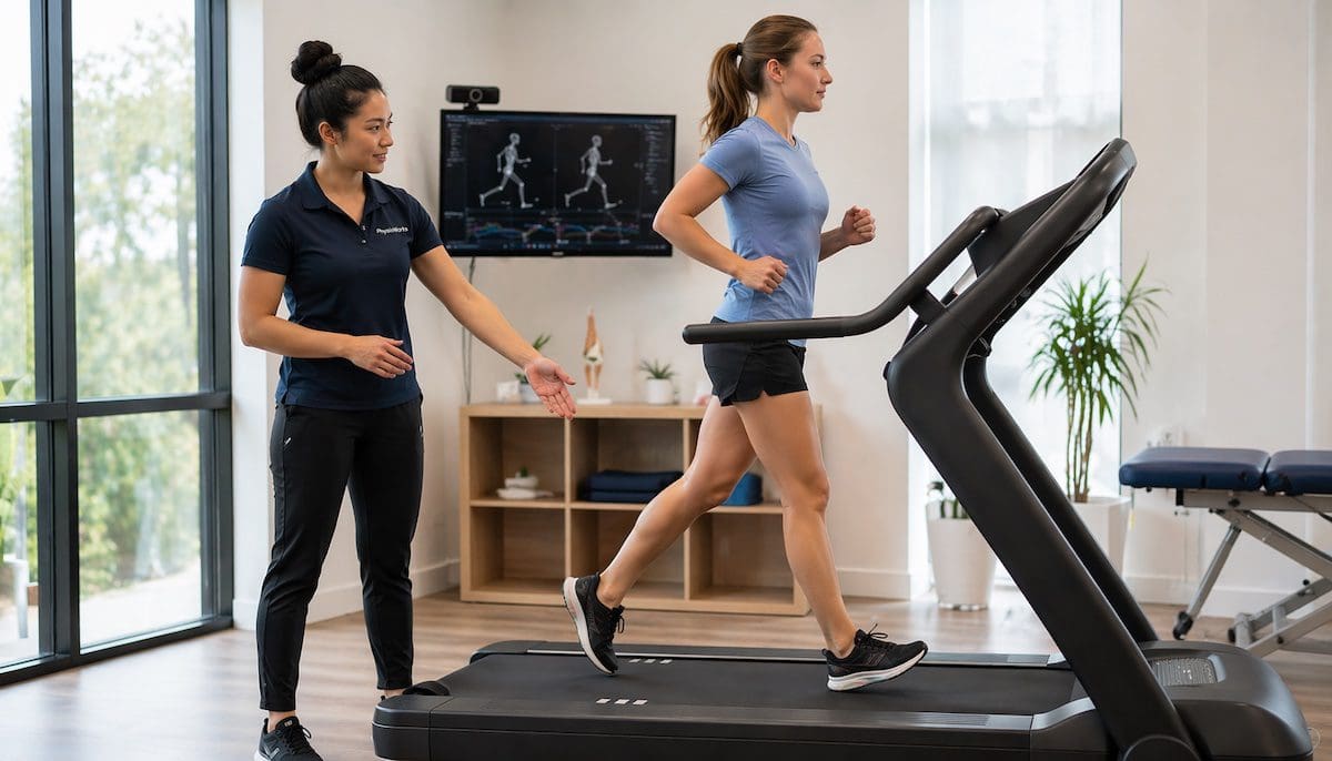 running-efficiency-cadence-retraining-overstride-correction Running efficiency cadence retraining reducing overstride on treadmill