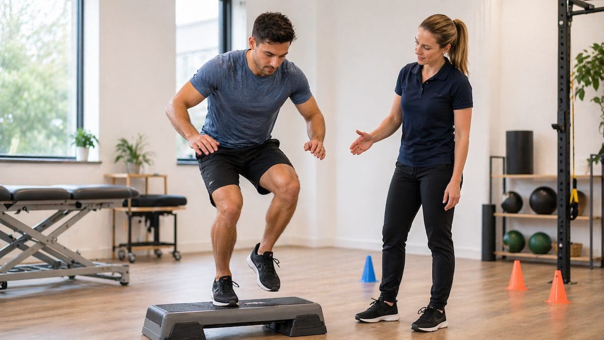 ACL injury prevention knee alignment during step-down landing control drill