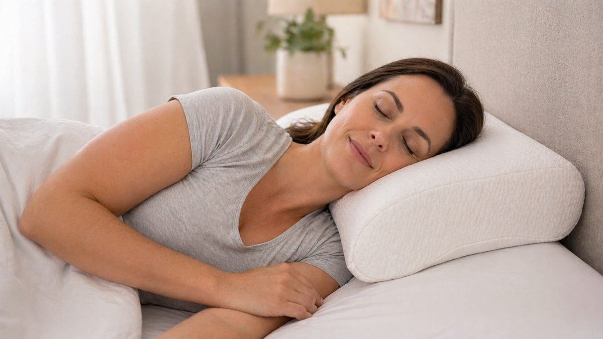 comfortable sleep with proper pillow neck support