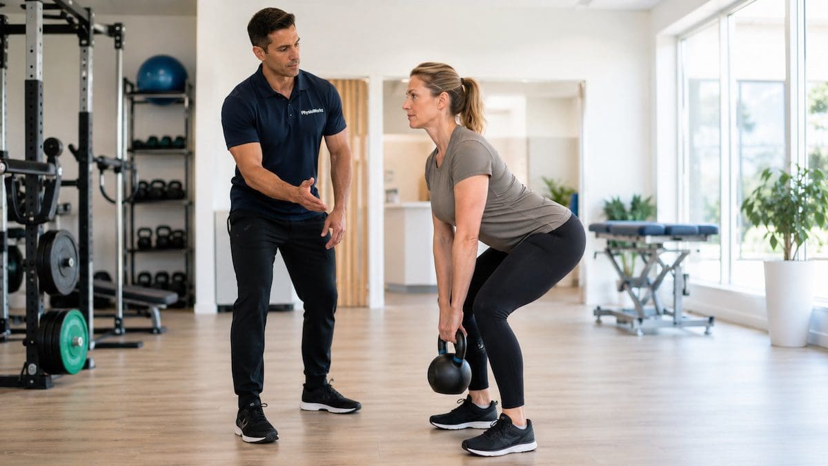 Back exercises for pain using lumbar spine lifting retraining