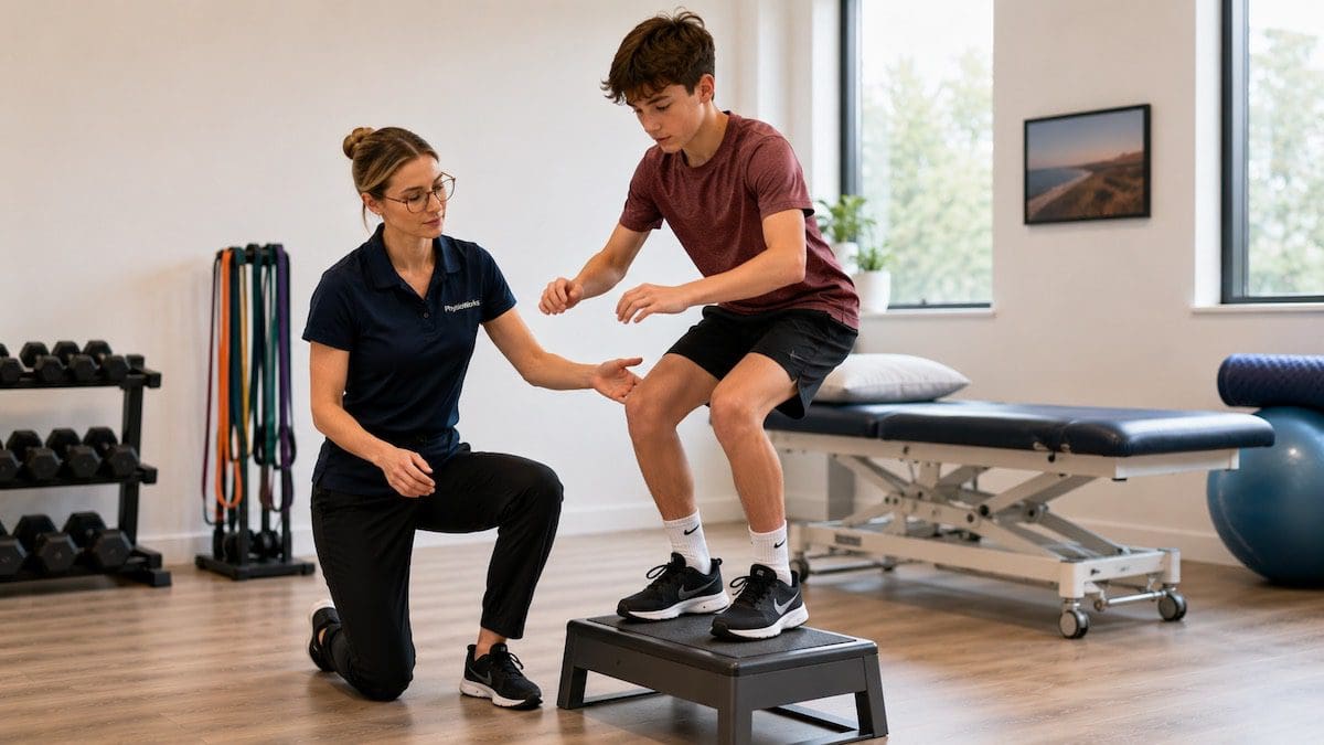 Sinding Larsen Johansson Syndrome landing control for teenage return to sport