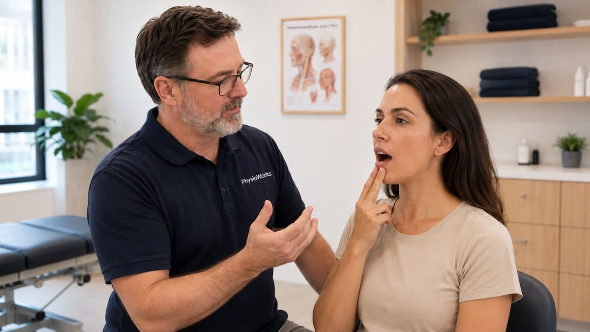 TMJ treatment controlled mouth opening retraining for jaw pain
