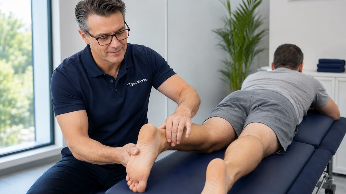 Achilles rupture Achilles tendon palpation and calf squeeze assessment