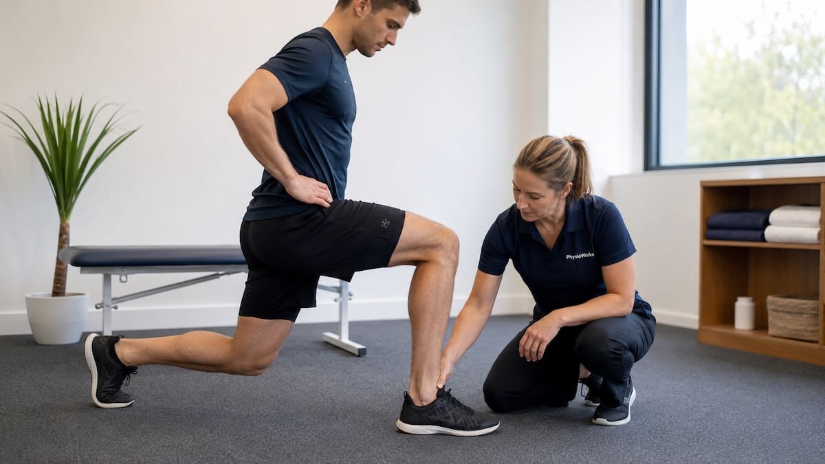 Anterior ankle impingement dorsiflexion assessment checking front ankle joint pain