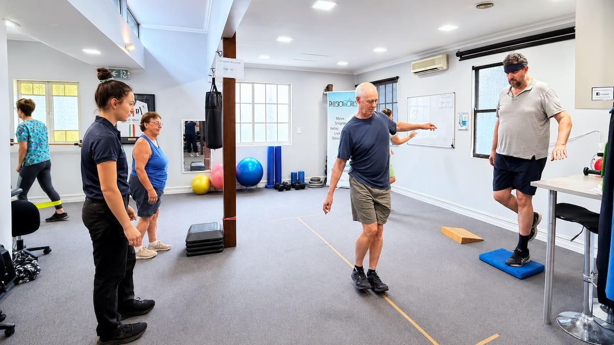 Balance Falls Prevention Class Brisbane supervised step and balance training
