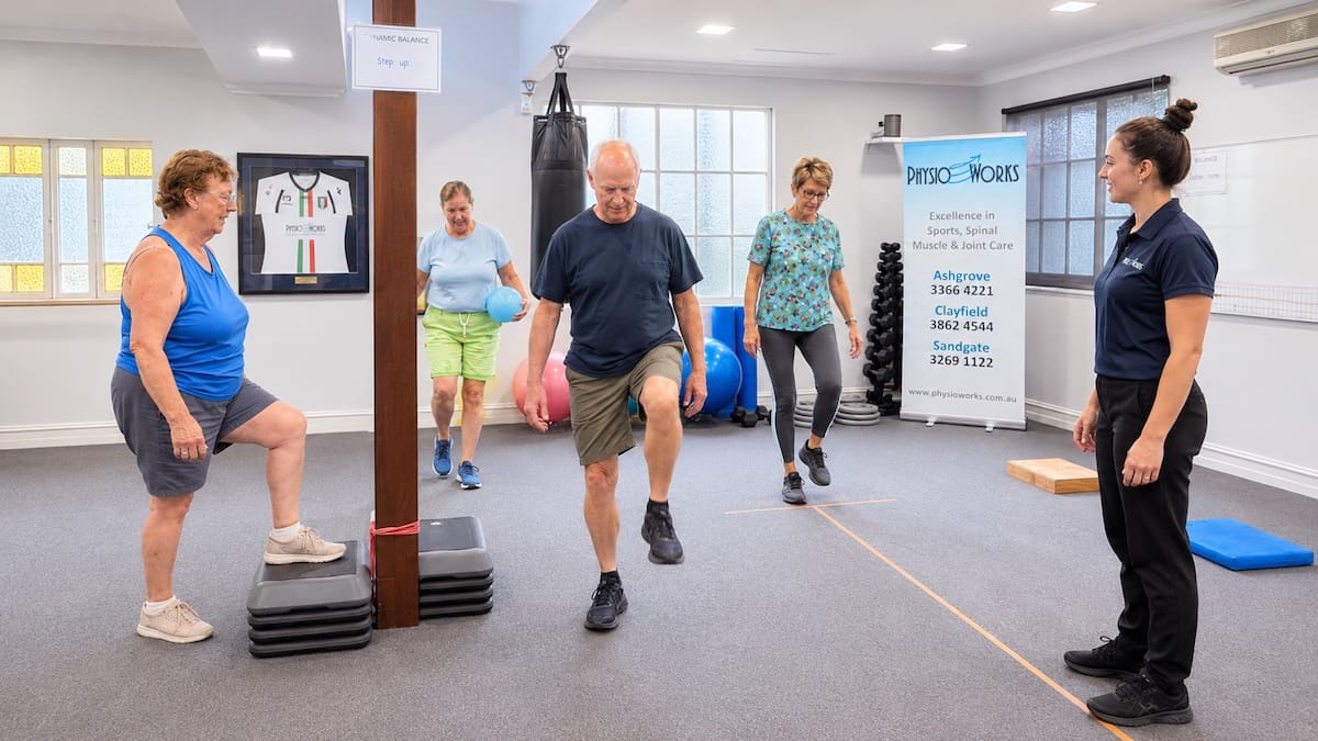 Balance Falls Prevention Class Brisbane supervised balance exercises for older adults