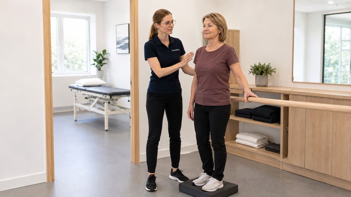 Dizziness treatment standing balance control exercise during vestibular rehabilitation
