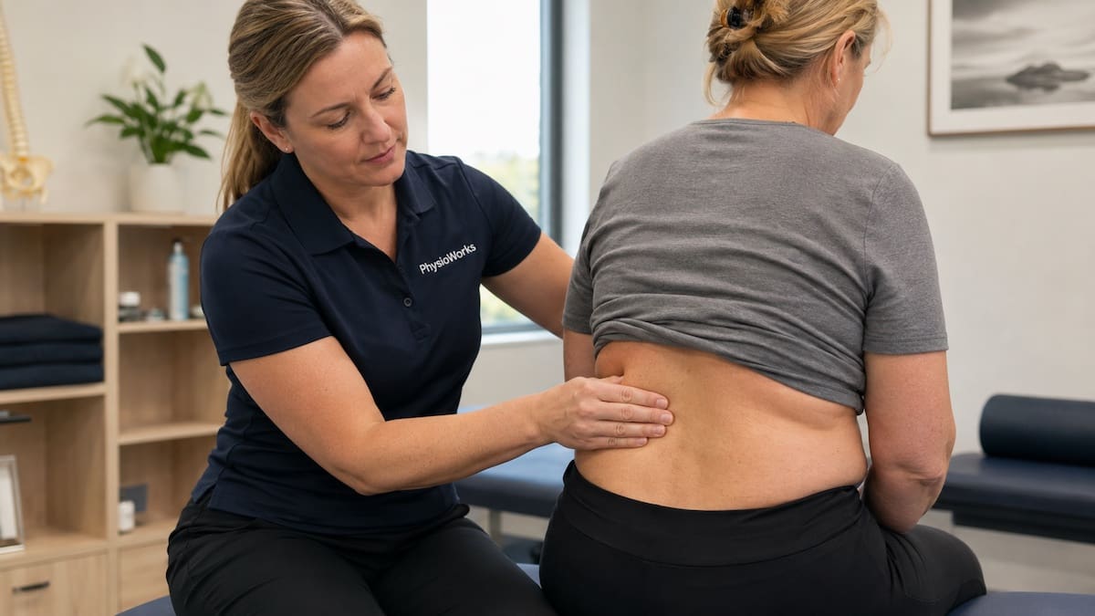 Facet joint arthropathy lumbar spine palpation during physiotherapy assessment