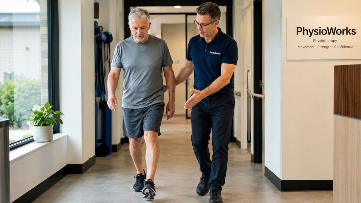Gait analysis walking retraining coaching step length and foot clearance