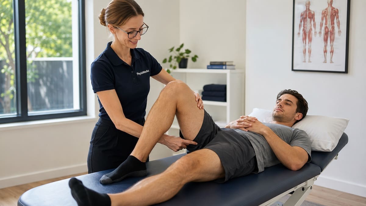 Hip adductor tendinopathy proximal adductor tendon assessment by physiotherapist