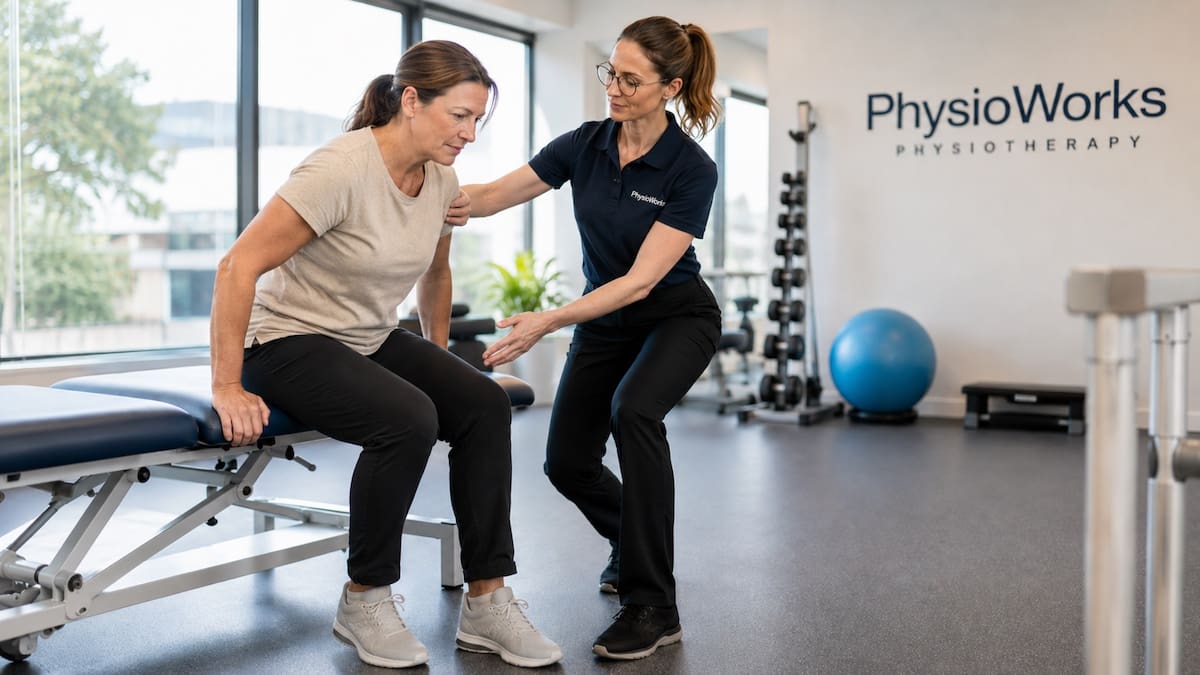 post-operative physiotherapy sit-to-stand and gait assessment after surgery