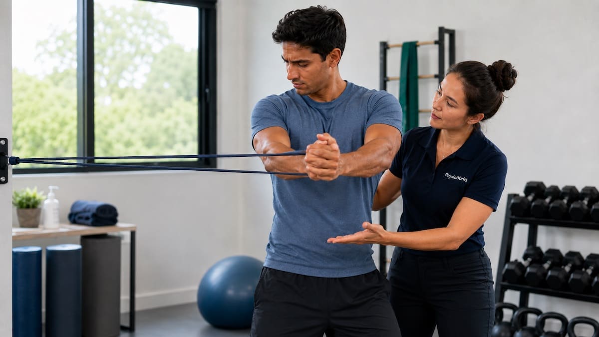Anti-rotation trunk rehabilitation exercise after side strain