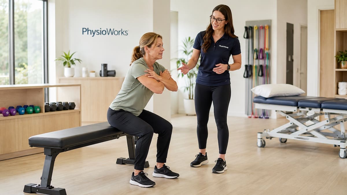 Strength Training sit-to-stand exercise guided by exercise physiology in Brisbane