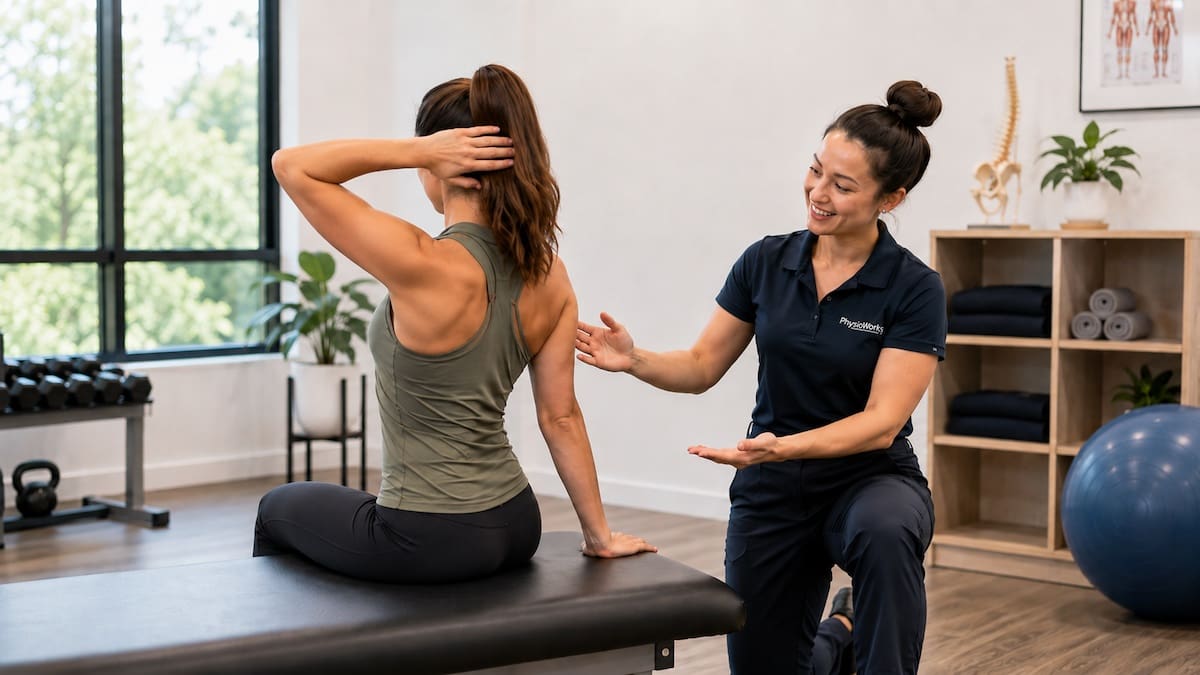 Stretching for thoracic spine rotation and upper back mobility