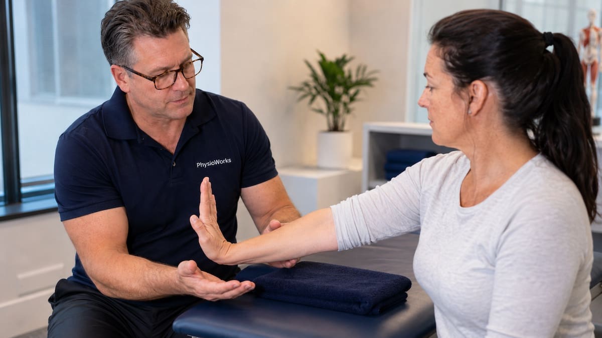 Carpal tunnel syndrome median nerve gliding wrist and finger exercise
