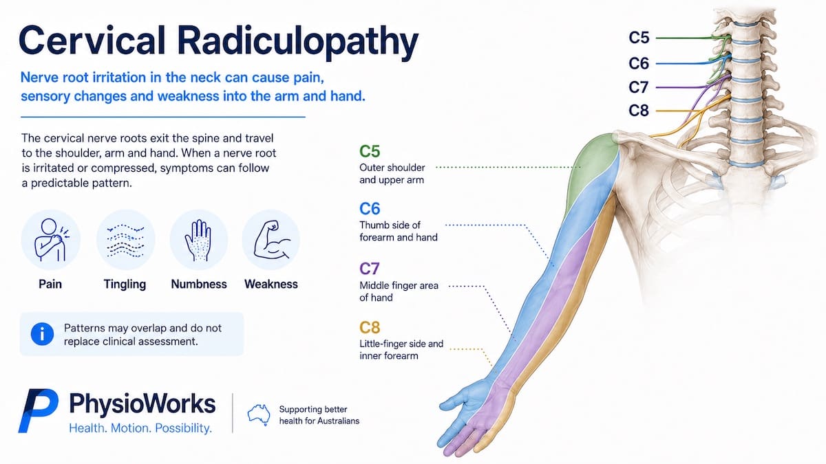 cervical-radiculopathy-c5-c8-symptom-patterns C5 to C8 cervical radiculopathy arm and hand symptom patterns