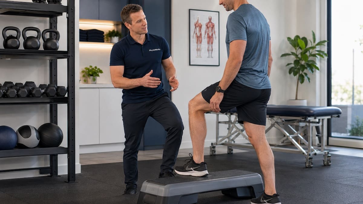 Supervised step-up exercise to improve calf and lower-limb muscle capacity